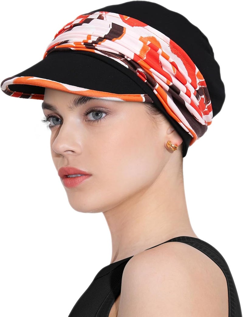 Awefeel Chemo Headwear Viscose Newsboy Cap for Women Fall and Winter Hats - Image 2
